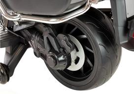 vaikams bmw elektrinis - Žaislinis akumuliatorinis motociklas LEAN Toys BMW R1200, balta/juoda - 5 nuotrauka