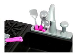 virtuves kriaukle - Žaisliniai virtuvės reikmenys LEAN Toys Sink And Stove LT2584 - 4 nuotrauka