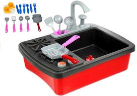 virtuves kriaukle - Žaisliniai virtuvės reikmenys LEAN Toys Sink And Stove LT2584 - 7 nuotrauka