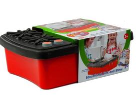 virtuves kriaukle - Žaisliniai virtuvės reikmenys LEAN Toys Sink And Stove LT2584 - 8 nuotrauka