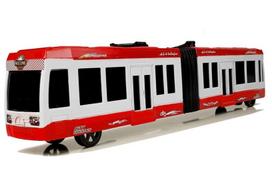 toys su - Tramvajus LEAN Toys Trolleybus LT5777, balta/raudona - 2 nuotrauka