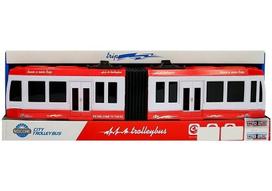 toys su - Tramvajus LEAN Toys Trolleybus LT5777, balta/raudona - 5 nuotrauka