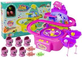 zvejybos zaidimas - Stalo žaidimas LEAN Toys Cute Dolphine Park LT7417, EN - 1 nuotrauka