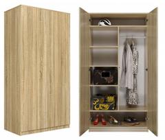 malwa spinta - Top E Shop SD-90 Sonoma, ąžuolo, 90 cm x 50 cm x 180 cm - 1 nuotrauka