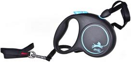 pavadelis flexi s 5m - FLEXI Black Design S Cord 5 m blue automatinis pavadėlis - 3 nuotrauka