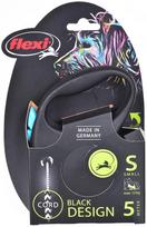 pavadelis flexi s 5m - FLEXI Black Design S Cord 5 m blue automatinis pavadėlis - 5 nuotrauka