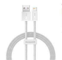 usb lightning laidas baseus - BASEUS CABLE LIGHTNING TO USB 2M/WHITE CALD000502  - 1 nuotrauka