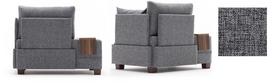 foteliai kampiniai - Kalune Design 1 sėdynės sofa Fly Armchair Right - Pilkas - 4 nuotrauka