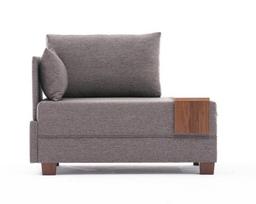 foteliai kampiniai - Kalune Design 1 sėdynės sofa Fly Left - Brown - 2 nuotrauka