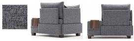 foteliai kampiniai - Kalune Design 1 sėdynės sofa Fly Armchair Left - Pilkas - 3 nuotrauka
