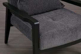 fotelis hanah - Kalune Design Sparno kėdė Apollo - Pilkas - 8 nuotrauka