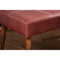 taburetes ir - Kalune Design Pouffe. Pole Ahşap Ayaklı - Claret Raudona - 3 nuotrauka