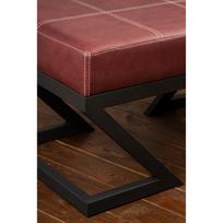 metalo profiliai - Kalune Design Pouffe. Ago Metal Profil Ayaklı - Claret Raudona - 3 nuotrauka