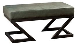 zalias pufas - Kalune Design Pouffe. Ago Metal Profil Ayaklı - Žalias - 1 nuotrauka