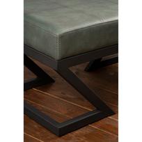 zalias pufas - Kalune Design Pouffe. Ago Metal Profil Ayaklı - Žalias - 3 nuotrauka