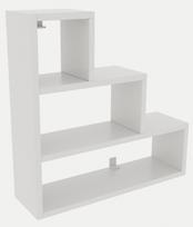 Kalune Design Sienos lentyna Piramit - Baltas