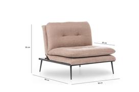 fotelis hanah - Kalune Design Sparno kėdė Martin Solo - Mink GR121 - 9 nuotrauka