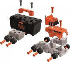 smoby black decker - Rinkinys Smoby Black&Decker Bricolo Truck 360175, juoda/oranžinė - 9 nuotrauka