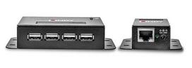usb extender - Lindy Extender USB 2.0 Cat5 Power over RJ45 4 Port 50m - 1 nuotrauka