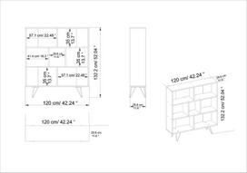 knygos home - Lentyna Kalune Design Mistico, balta - 5 nuotrauka