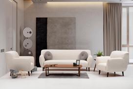 fotelis hanah - Kalune Design Sparno kėdė Enna - rusvai gelsvas - 4 nuotrauka