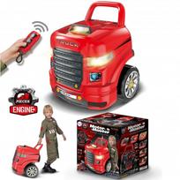 rinkinys - Woopie Jaunojo mechaniko sunkvežimio taisymo komplektas ir priedai 61 vnt. - 1 nuotrauka