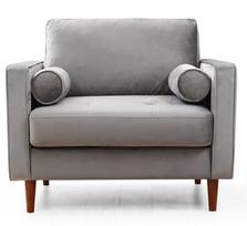 fotelis hanah - Kalune Design Sparno kėdė Rome - Light Pilkas - 2 nuotrauka