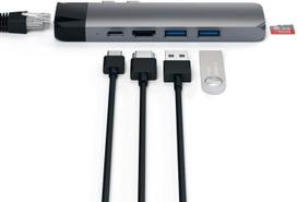 usb hub macbook - Satechi USB-C Pro Hub with 4K HDMI and Ethernet - 3 nuotrauka