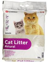 bentonitinis kraikas - Karlie Flamingo Cat Litter Natural 15kg - 2 nuotrauka