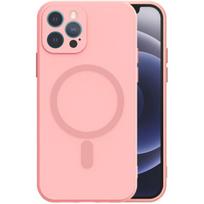 Mocco "MagSilicone Soft Back Case iPhone 12 Pro" Pink