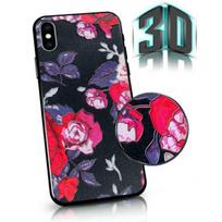 Mocco "3D Flowers Back Case iPhone 7/ 8" Black