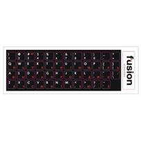 Fusion Accessories "Laminated Stickers RU / ENG" Black/ Red
