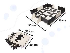puzzle mat - Puzzle Mat IKONKX6270, 90 cm x 90 cm, 25 vnt. - 8 nuotrauka