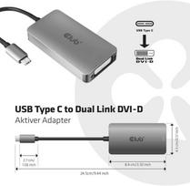 dual link dvi - Club 3D Type C To DVI-D DUAL LINK Active Adapter - 3 nuotrauka