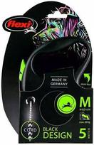FLEXI Black Design M Cord 5 m green automatinis pavadėlis