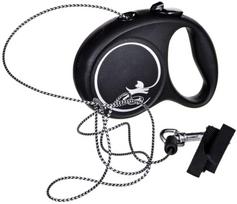 pavadelis flexi m - FLEXI Black Design XS Cord 3 m black automatinis pavadėlis - 3 nuotrauka