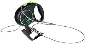 pavadelis flexi m - FLEXI Black Design XS Cord 3 m green automatinis pavadėlis - 3 nuotrauka