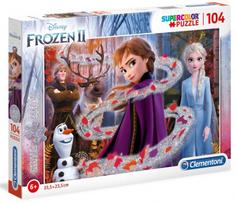 frozen puzzle - Clementoni Puzzle SuperColor Frozen II 104pcs 702190 - 1 nuotrauka