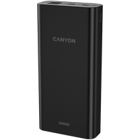 isorine baterija 20000mah - CANYON PB-2001 / 20000mAh (Black) - 2 nuotrauka