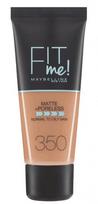Maybelline Fit Me Matte & Poreless makiažo pagrindas - 350 Caramel