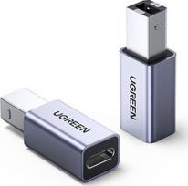  Ugreen USB-B - USB-C 20120, sidabro