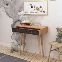 kava illy - Šoninis staliukas Kalune Design Illas, rudas - 3 nuotrauka