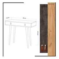 kava illy - Šoninis staliukas Kalune Design Illas, rudas - 4 nuotrauka