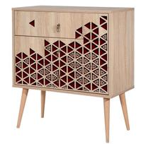 Komoda Kalune Design Dresser 3430, ąžuolo spalvos/raudona