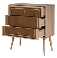 komoda azuolo spalvos - Komoda Kalune Design Dresser 3438, ąžuolo spalvos/ruda - 3 nuotrauka