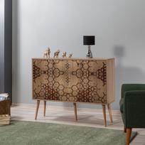 komoda 120 - Komoda Kalune Design 863 (VII), 120 cm, ąžuolo spalvos/ruda - 4 nuotrauka