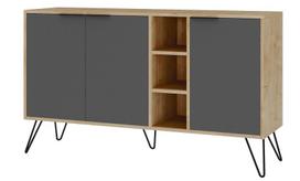 Kalune Design Konsolė Clara Console - Oak, Anthracite