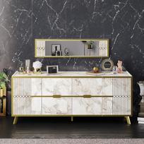 tv komoda 180 - Kalune Design Konsolė Frida - Baltas - 2 nuotrauka