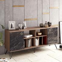 konsole staliukas juodas - Kalune Design Konsolė Lorenz - 3 nuotrauka