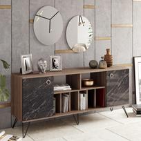 konsole staliukas juodas - Kalune Design Konsolė Lorenz Ayna - 3 nuotrauka
